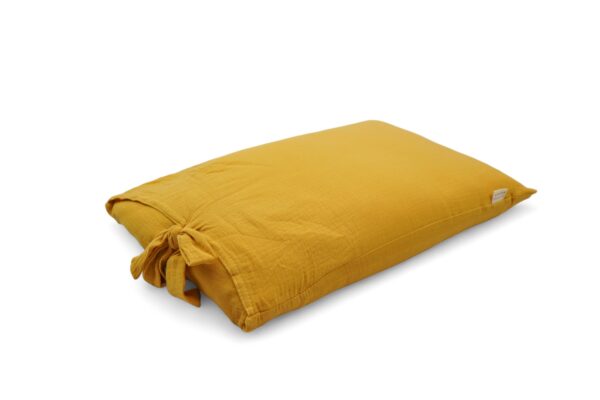 Poduszka z łuską gryki , naturalna , muślin bawełniany 50x35 cm - sun